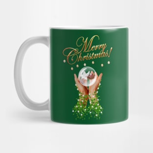 Merry Christmas Greeting. Pegasus, The Helping Hand Mug